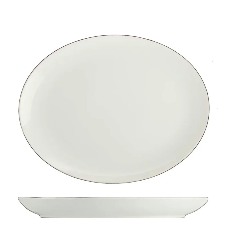 Podnos oválný, krémový, 28 cm, Le choco 