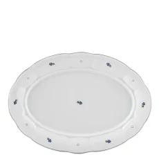 Podnos, modré kvítky, 36 cm, Benedikt - 1. republika