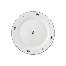 Talíř dezertní, červené kvítky, 19 cm, Josefine Talíř dezertní, červené kvítky, 19 cm, Josefine