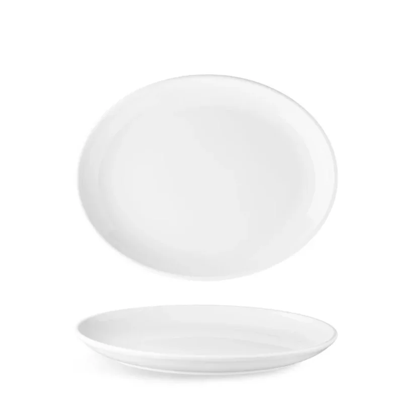 Porcelánový bílý podnos Isabelle, 28 cm