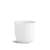 Dvoustěnný hrnek twist raw, bílý, 180 ml, Double wall cups