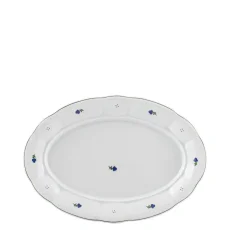 Podnos, modré kvítky, 32 cm, Benedikt - 1. republika