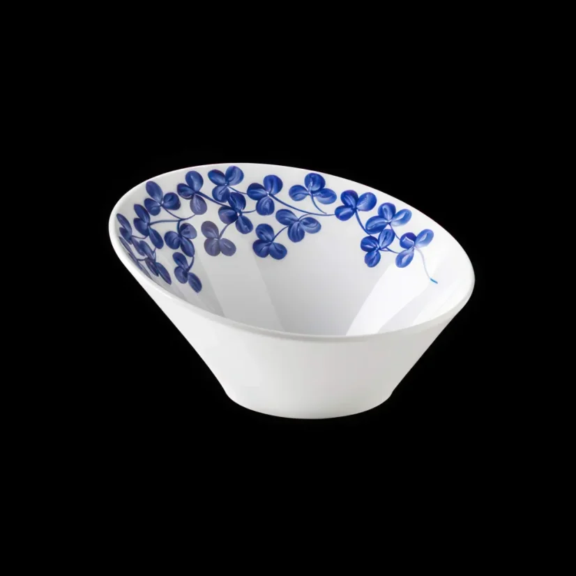 Miska seřízlá, modré květiny, 17 cm, Indigo Clover 