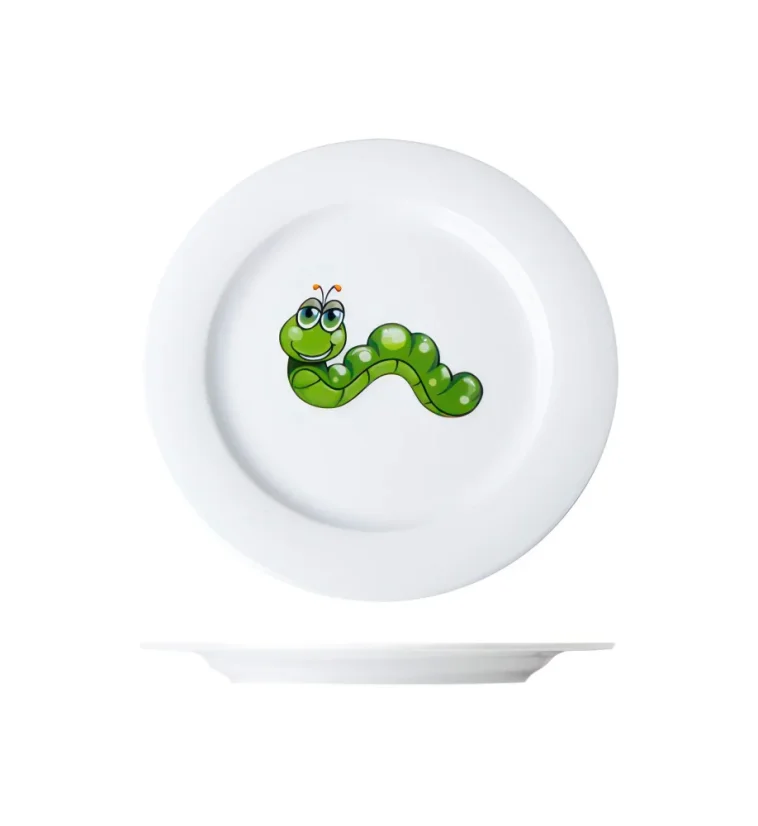 Talíř dezertní Housenka, 21 cm, Dětský dekor For KIDS 