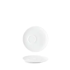 Podšálek s excentrickým zrcátkem, bílý, 16 cm, Isabelle