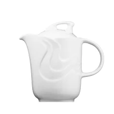 Konvice kávová s víčkem , bílá, 0,6 l, Melodie
