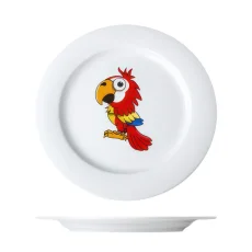 Talíř dezertní Papoušek, 21 cm, Dětský dekor For KIDS Talíř dezertní Papoušek, 21 cm, Dětský dekor For KIDS