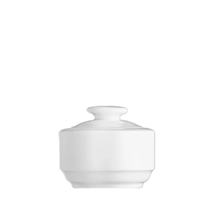 Cukřenka s víčkem, bílá, 180 ml, Praha Cukřenka s víčkem, bílá, 180 ml, Praha