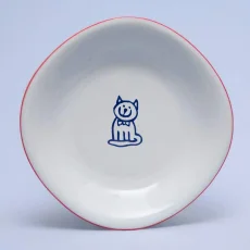 Talíř hluboký - kočička, červená linka, 22 cm, Dětský dekor Kamarádi Talíř hluboký - kočička, červená linka, 22 cm, Dětský dekor Kamarádi