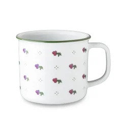 Retro hrnek, červené kvítky, 750 ml, Retro mugs