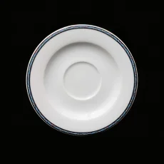 Podšálek, barevný lem, 16 cm, Charleston 