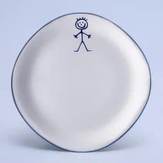 Talíř dezertní - chlapeček, 22 cm, Dětský dekor Kamarádi 