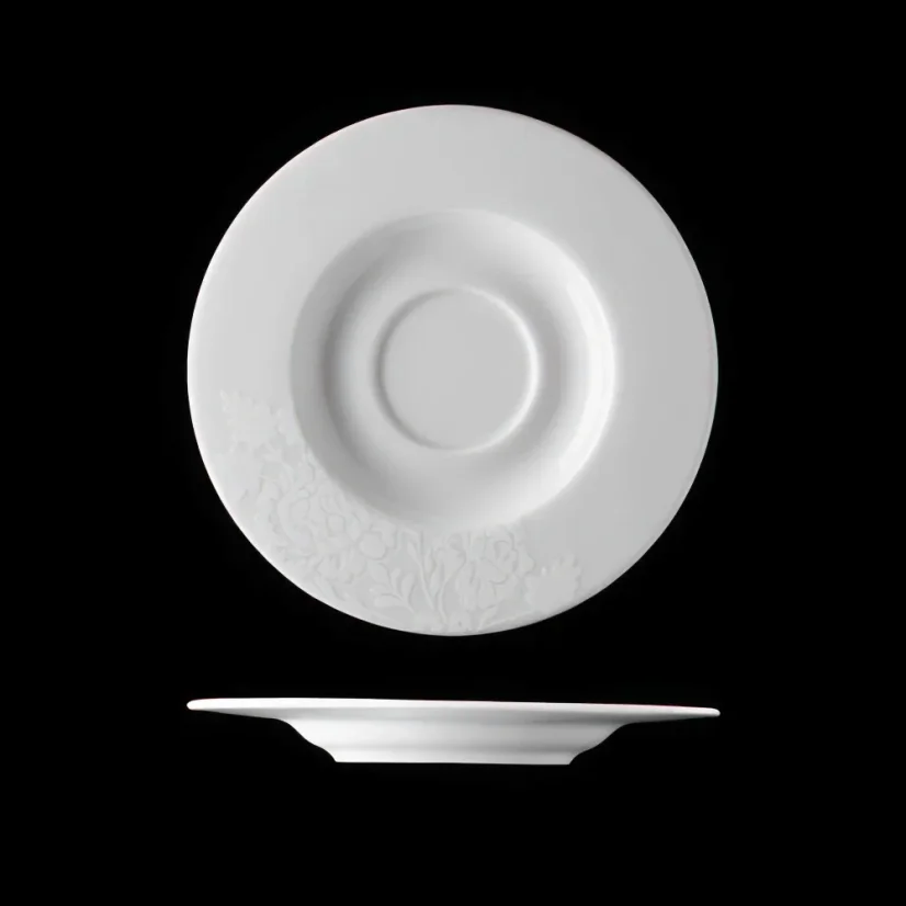 Podšálek, bílý, 17 cm, Florance 