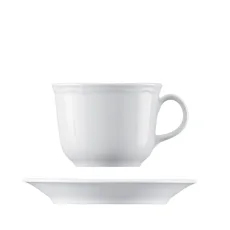 Hrnek na čaj s podšálkem, bílý, 350 ml, Josefine