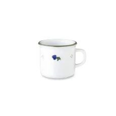 Retro hrnek, modré kvítky, 90 ml, Retro mugs 