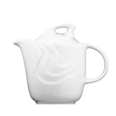 Konvice čajová s víčkem , bílá, 1,12 l, Melodie