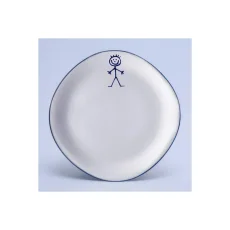 Talíř dezertní - chlapeček, 22 cm, Dětský dekor Kamarádi 