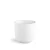 Dvoustěnný hrnek twist glazovaný, bílý, 180 ml, Double wall cups