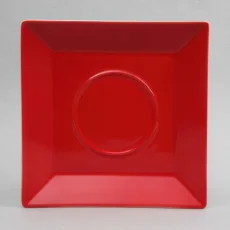 Podšálek hranatý, červený, 15,5 cm, Actual Podšálek hranatý, červený, 15,5 cm, Actual