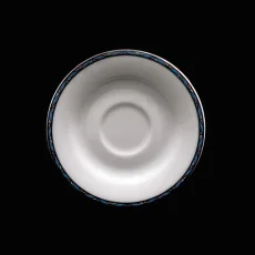 Podšálek, barevný lem, 11 cm, Charleston 