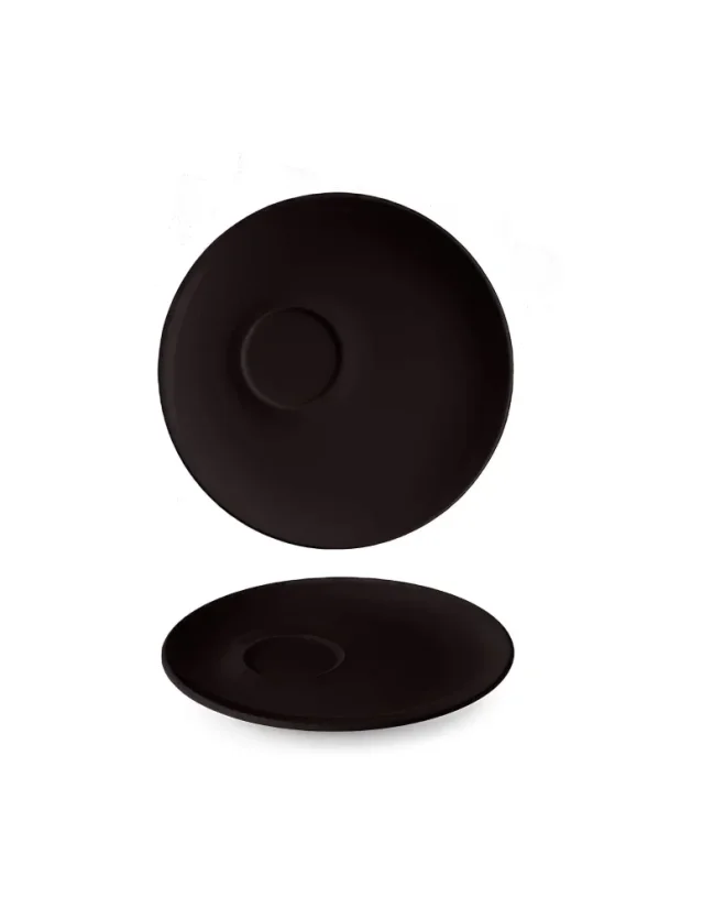 Podšálek excentrický, černý, 16 cm, Le choco 