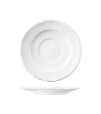 Podšálek, bílý, 16,5 cm, Baroque