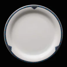 Talíř mělký, barevný lem, 31 cm, Charleston 