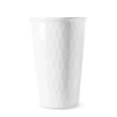Hrnek Coffee to go, bílý mřížkový vzor, 440 ml Hrnek Coffee to go, bílý mřížkový vzor, 440 ml