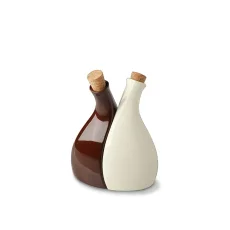 Lahvička na olej, ocet (včetně korku), krémová-hnědá, 180 ml Lahvička na olej, ocet (včetně korku), krémová-hnědá, 180 ml