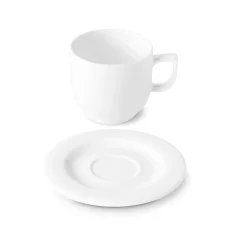 Šálek s podšálkem, bílý, 190 ml, Time Šálek s podšálkem, bílý, 190 ml, Time