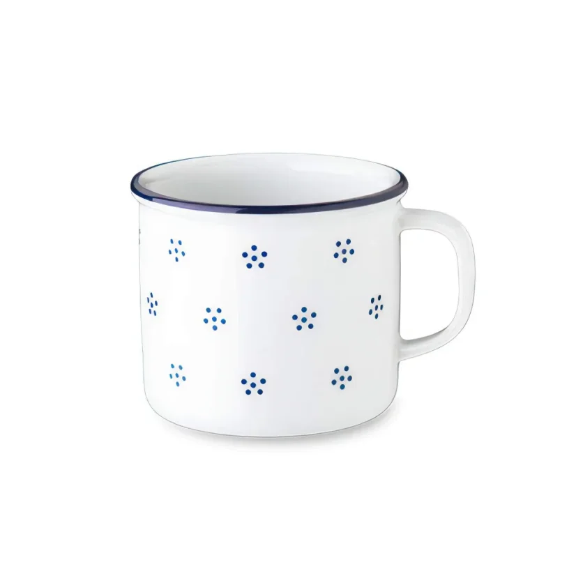 Retro hrnek, modré kytičky, 300 ml, Retro mugs 