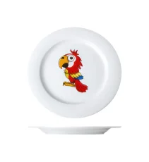 Talíř dezertní Papoušek, 21 cm, Dětský dekor For KIDS Talíř dezertní Papoušek, 21 cm, Dětský dekor For KIDS