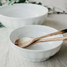 Porcelánová bílá miska, 17 cm