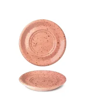 Podšálek s dvojitým zrcadlem, okrový, 17 cm, Lifestyle 