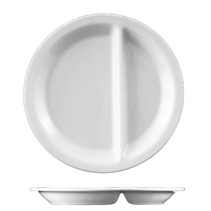 Talíř mělký 2 - dílný, bílý, 25 cm, Fitness-line Talíř mělký 2 - dílný, bílý, 25 cm, Fitness-line