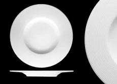 Mělký talíř, bílý, 33 cm, Gramofon 