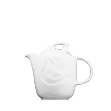 Konvice čajová s víčkem, bílá, 0,35 l, Melodie