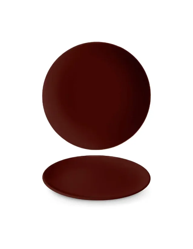 Talíř mělký, hnědý, 21 cm, Le choco 