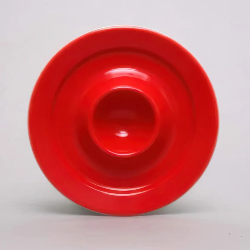 Kalíšek na vejce - červený, 12 cm, Princip 