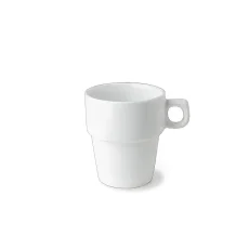 Hrnek s ouškem, bílý, 200 ml, Fitness-line 