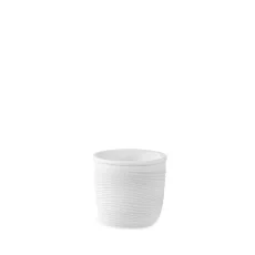 Dvoustěnný hrnek curly raw, bílý, 80 ml, Double wall cups