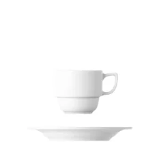 Šálek s podšálkem, bílý, 110 ml, Diana Šálek s podšálkem, bílý, 110 ml, Diana
