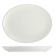 Podnos oválný, krémový, 32 cm 