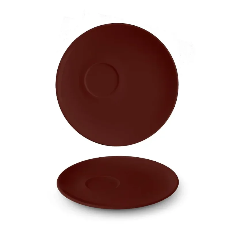 Podšálek excentrický k šálku, hnědý, 16 cm, Le choco 