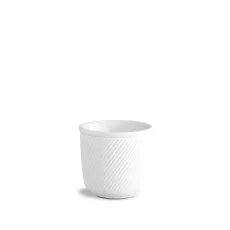 Dvoustěnný hrnek twist raw, bílý, 80 ml, Double wall cups