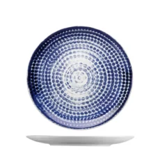 Talíř dezertní "coup", modrý dekor, 21 cm, Points Talíř dezertní "coup", modrý dekor, 21 cm, Points