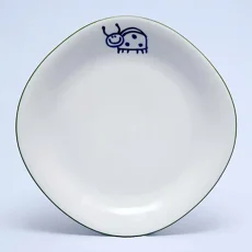 Talíř mělký - beruška, zelená linka, 25 cm, Dětský dekor Kamarádi Talíř mělký - beruška, zelená linka, 25 cm, Dětský dekor Kamarádi