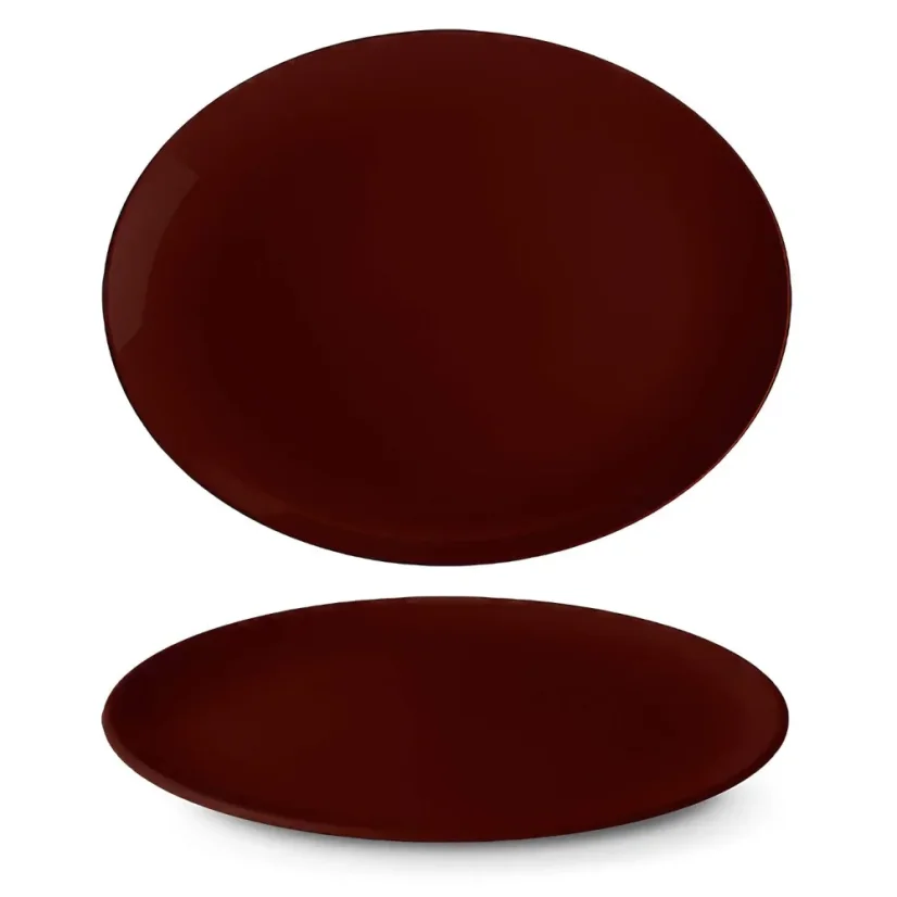 Podnos oválný, hnědý, 28 cm, Le choco 