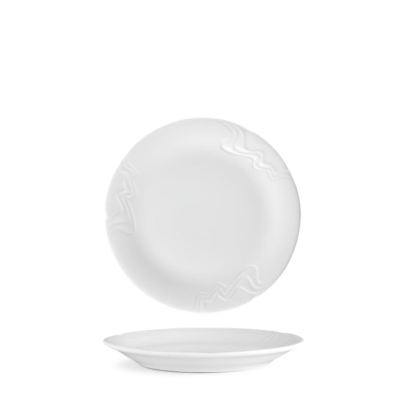 Talíř dezertní, bílý, 17 cm, Melodie