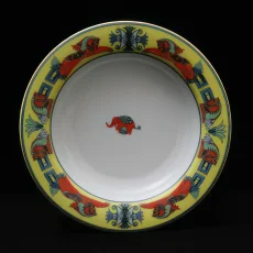 Talíř hluboký, Hippo, žlutý, 22 cm, Bopla!